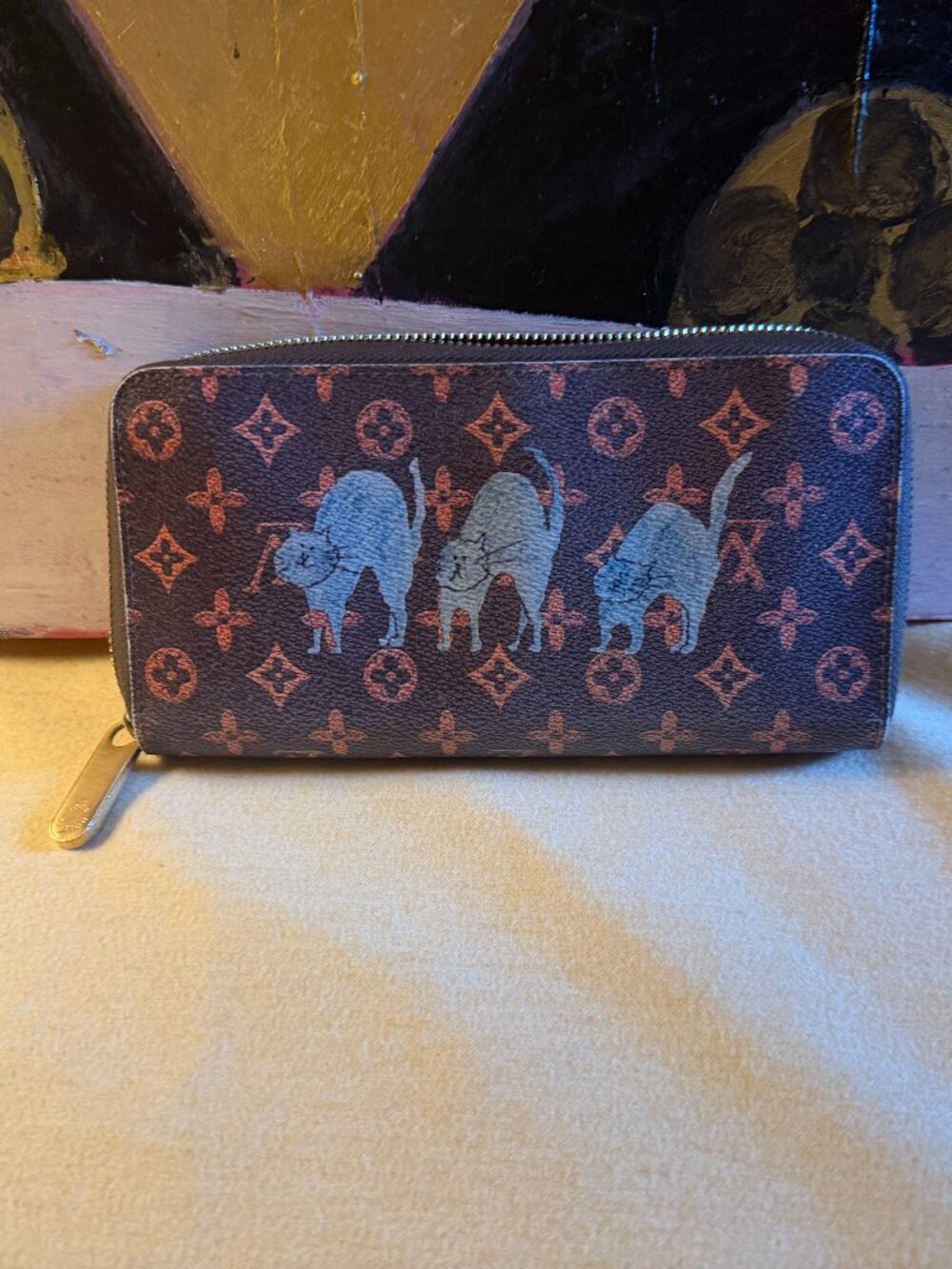 Louis Vuitton Catogram Zippy Wallet